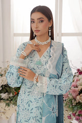 Zarnaz By Dressline Stitched 3 Piece Emb PP Staple Summer Collection'2025-zarnaz-pp-whiteblue-3pcStitched