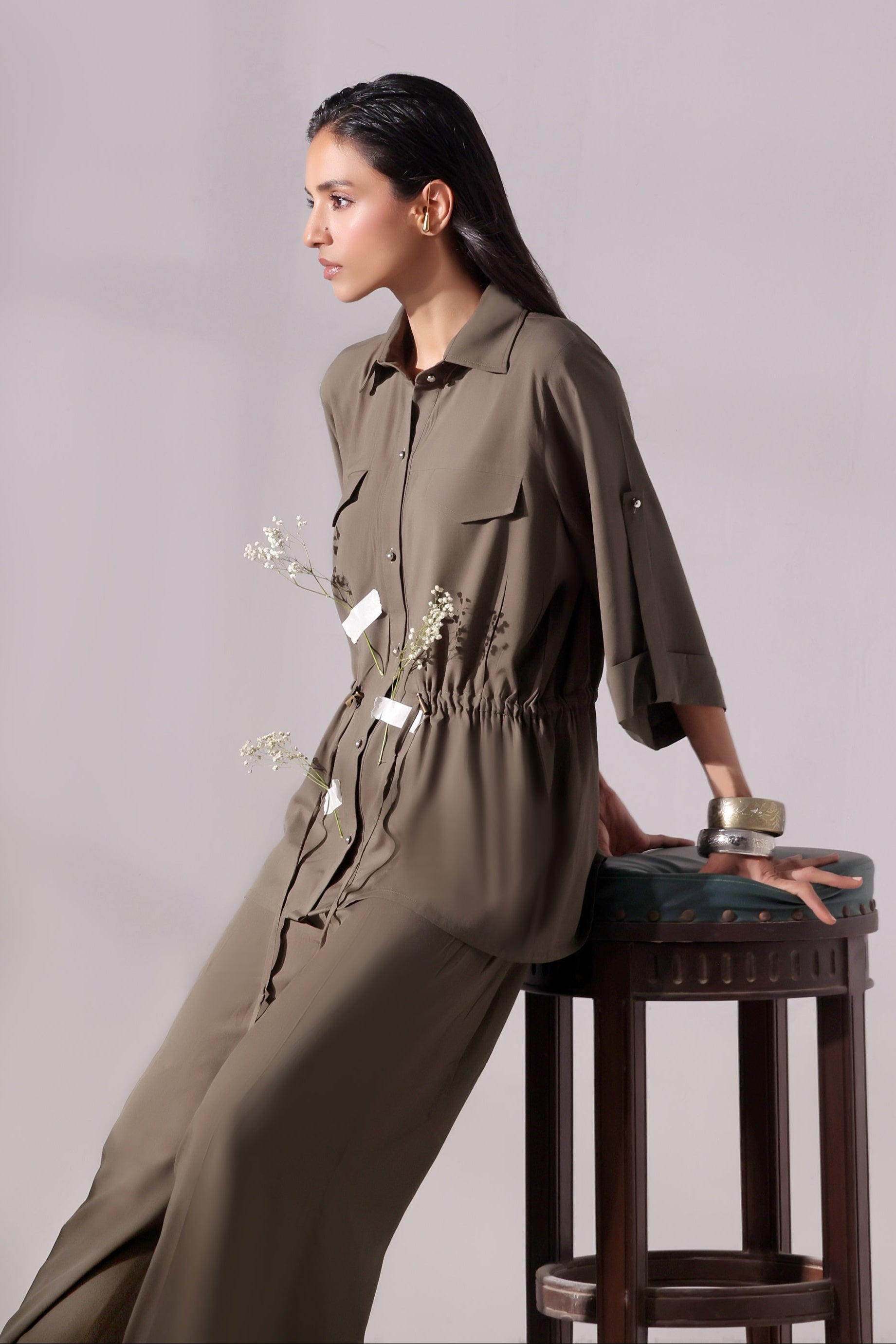 Ora Fashion Stitched 2 Piece Summer Collection'2025-SAFARI SET