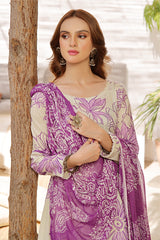 Feathers Unstitched 3 Piece Summer Collection-CAMELLIA-FT411