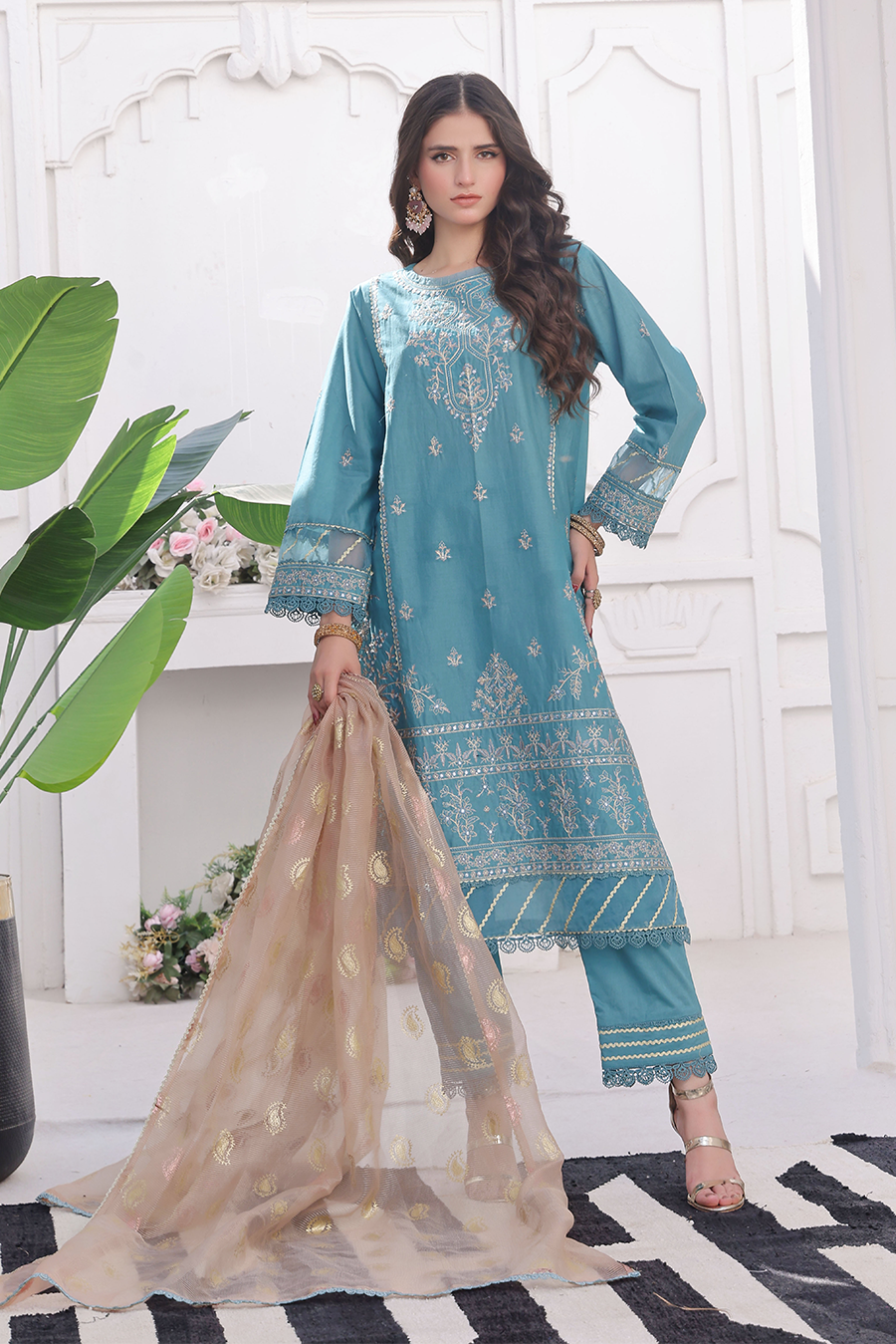Noor E Chamak By Opole Unstitched 3 Piece Collection-Usde-3p-705