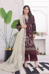 Noor E Chamak By Opole Unstitched 3 Piece Collection-Usde-3p-702