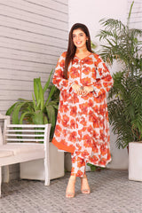 Feathers Unstitched 3 Piece Summer Collection-TAFFY ROSE-FT124