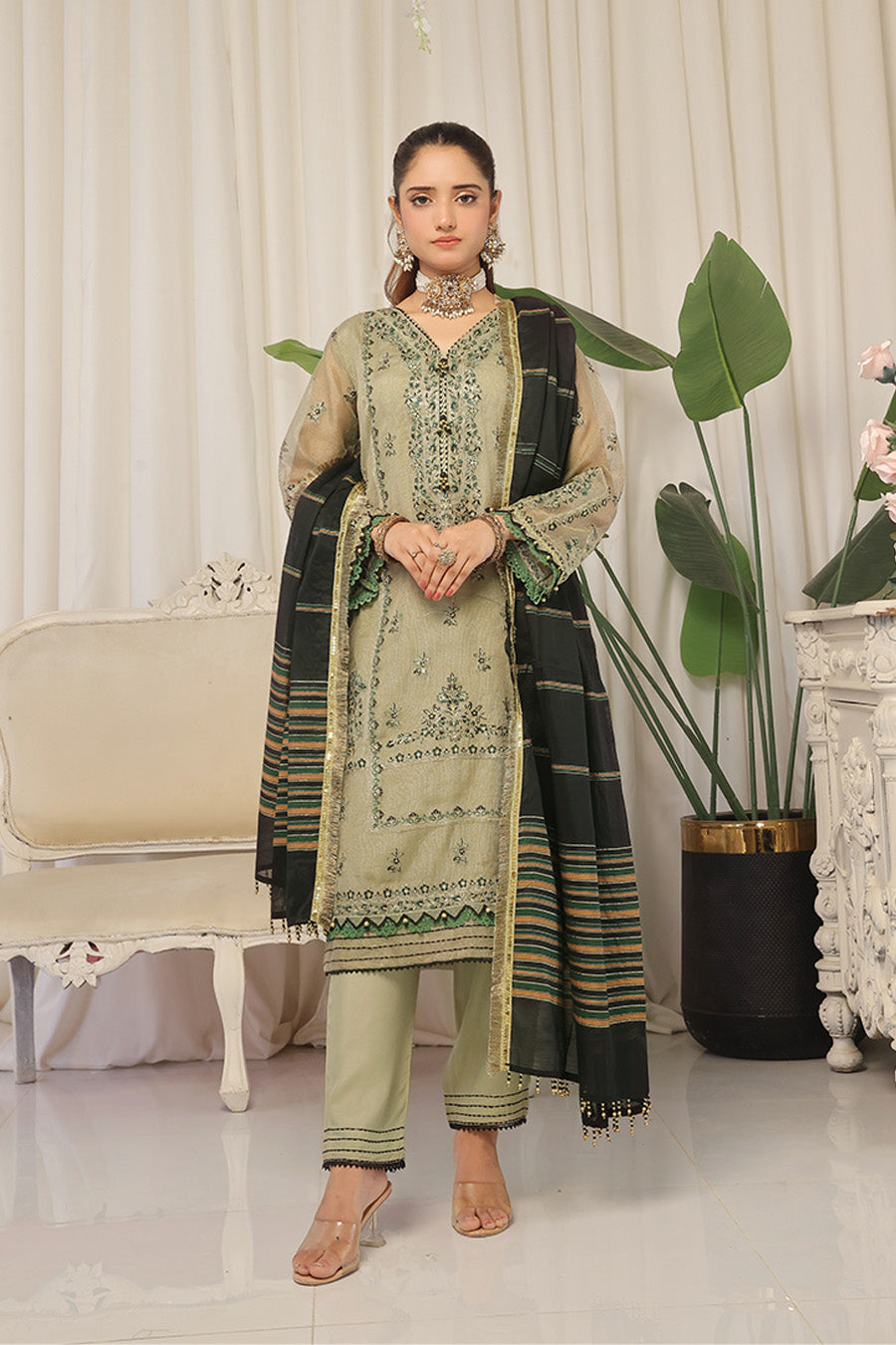 Karandasi By Opole Unstitched 3 Piece Collection-USLX-3P-908
