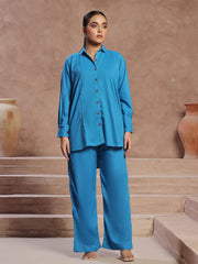 TNG Veena Co-Ord Set (Ice Blue) Collection'2024