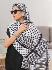 Tng By Md Stole Collection-Palestine B&W stole
