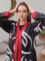 Tng By Md Stitched-Huroof Shrug | Black
