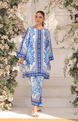 Zara Yamin Stitched 2 Piece Summer Collection-Elysian Sky Co-Ord Set 2PCs