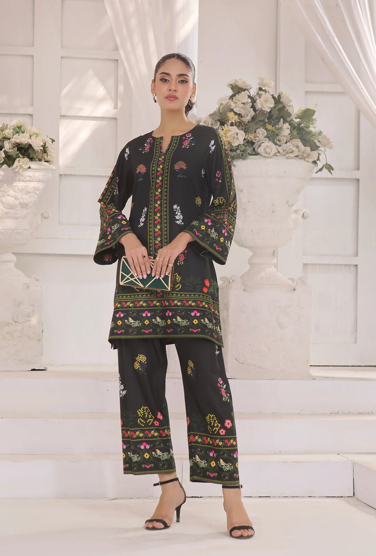 Zara Yamin Stitched 2 Piece Summer Collection-Noiré Co-Ord Set 2PCs