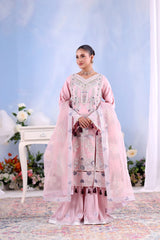 Shehnai By Dressline Unstitched 3 Piece Formals Collection'2025-shehnai-unstitched-powder-rose