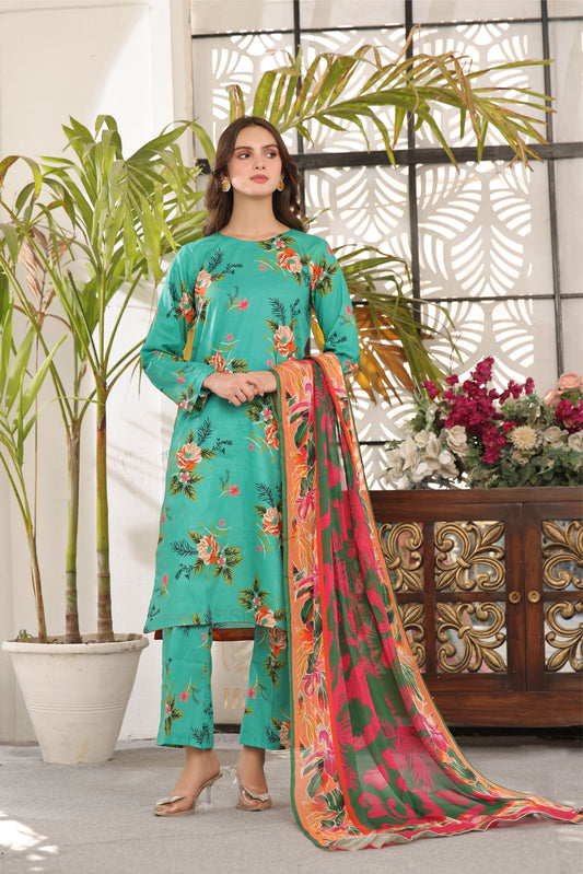 Feathers Unstitched 3 Piece Summer Collection-SHUE-FT354