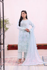 Pulse By Dressline Stitched 3 Piece Formals Collection'2025-pulse-stitched-icy-sky