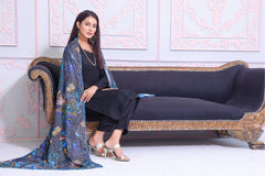 Feathers Unstitched 3 Piece Winter Collection-SALVIA-FT169