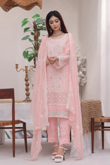 Umer Aayan Duchess 03-Piece Embroidered Chiffon Suit