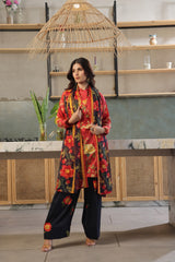 Whisper Winds By Feathers Unstitched 3 Piece Lawn Collection'2025-KOHZEST-FT493