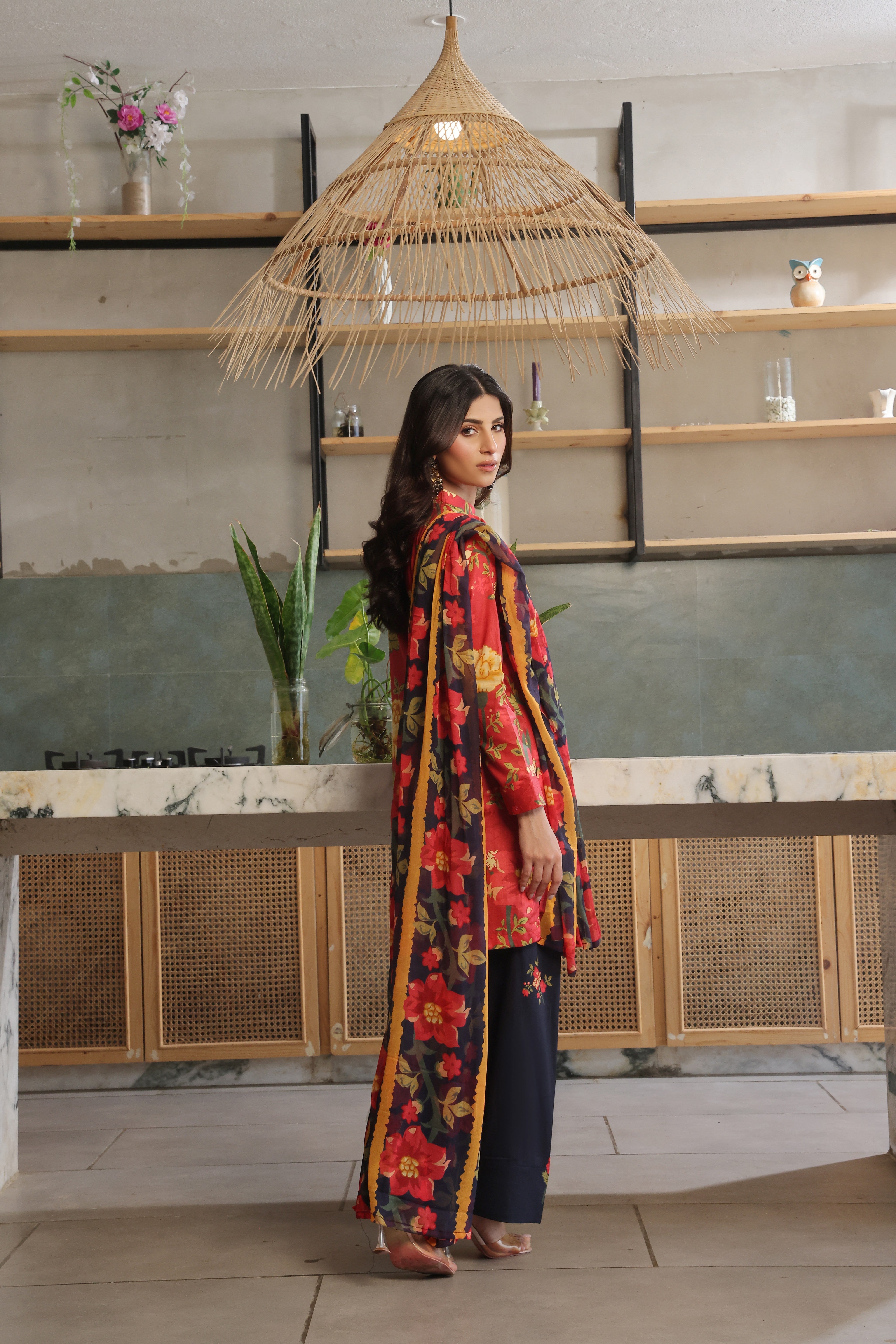 Whisper Winds By Feathers Unstitched 3 Piece Lawn Collection'2025-KOHZEST-FT493