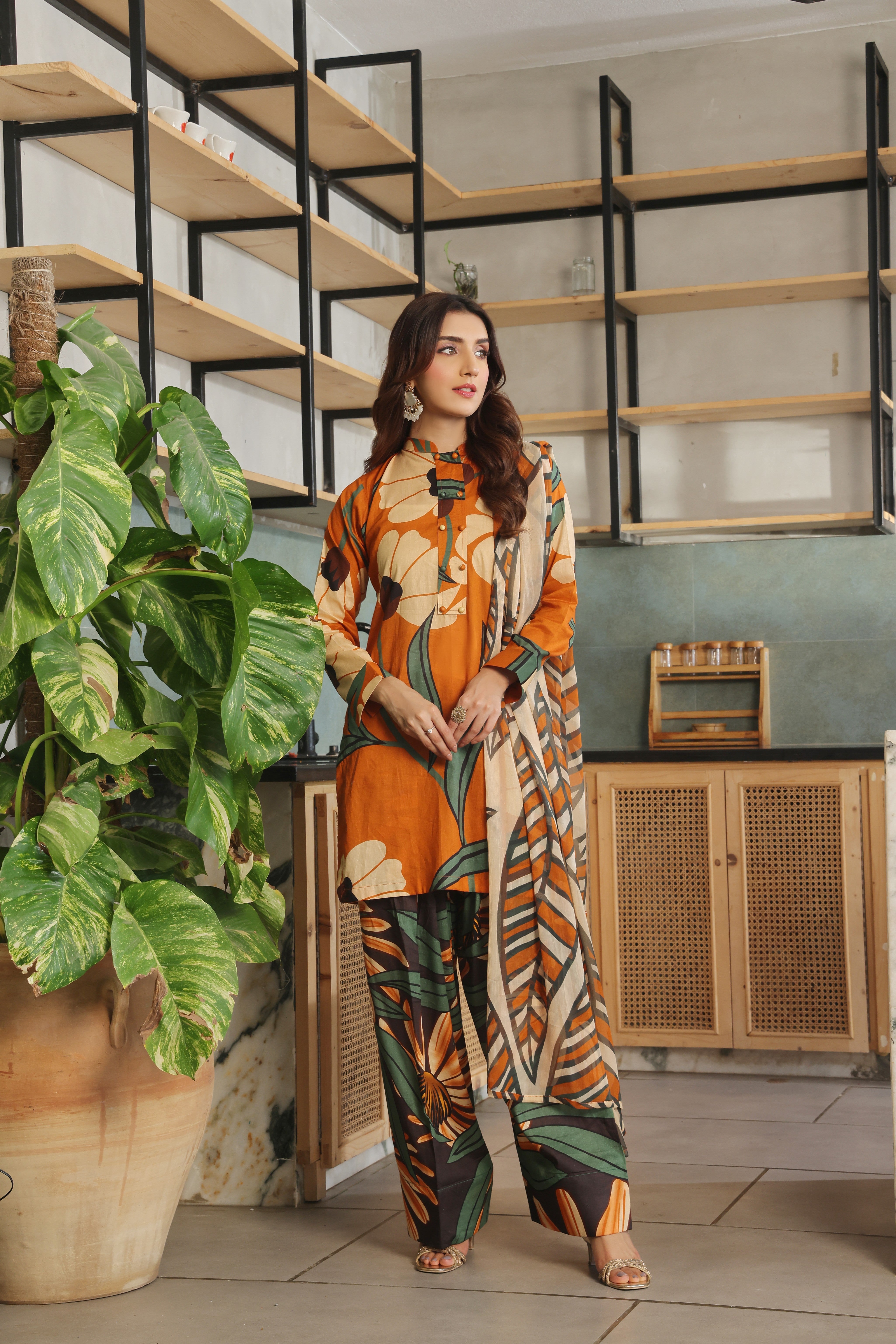 Whisper Winds By Feathers Unstitched 3 Piece Lawn Collection'2025-TORGIN-FT495