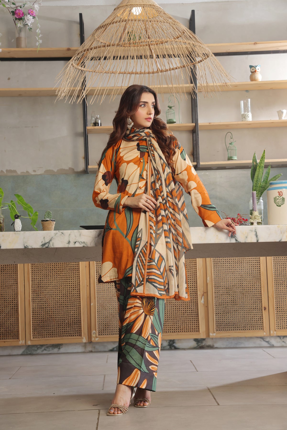 Whisper Winds By Feathers Unstitched 3 Piece Lawn Collection'2025-TORGIN-FT495