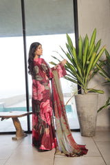 Whisper Winds By Feathers Unstitched 3 Piece Lawn Collection'2025-GULROOH-FT490