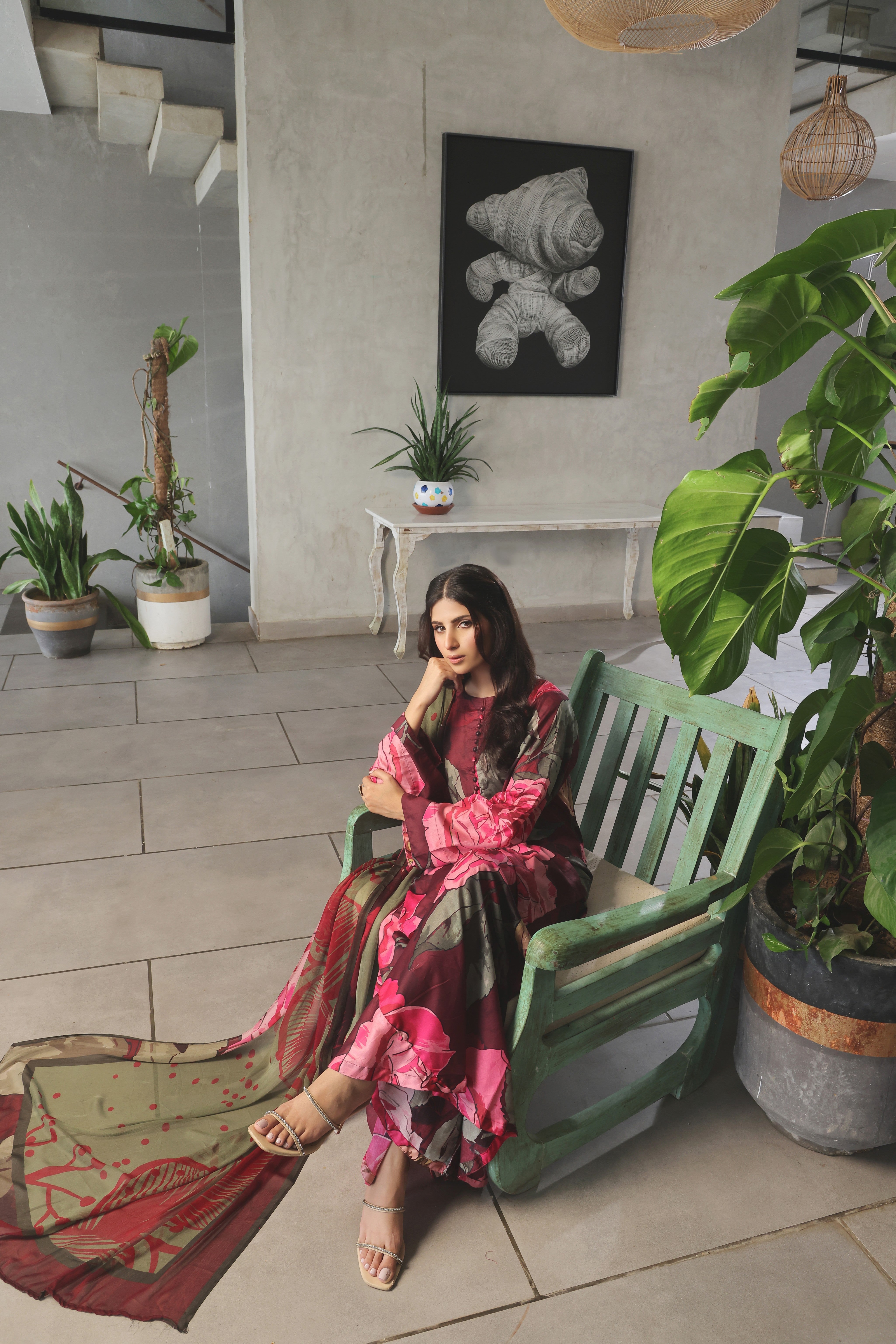 Whisper Winds By Feathers Unstitched 3 Piece Lawn Collection'2025-GULROOH-FT490