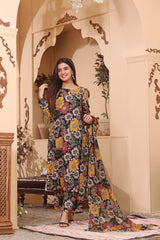 Feathers Unstitched 3 Piece Summer Collection-SITAR-FT105