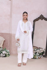 Nehal By Dressline Stitched 3 Piece Luxury Chiffon Formals Collection'2025-nehal-chiffon-3pc-Stitched-white2