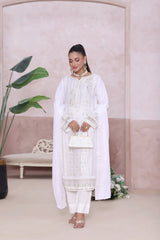 Nehal By Dressline Stitched 3 Piece Luxury Chiffon Formals Collection'2025-nehal-chiffon-3pc-Stitched-white1