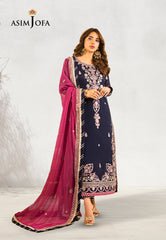 Asim Jofa Maahru & Noorie (Festive) 2023 Ajsm-09 Embroidered Organza 3 Pcs