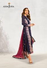 Asim Jofa Maahru & Noorie (Festive) 2023 Ajsm-09 Embroidered Organza 3 Pcs