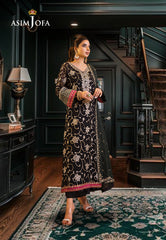 Asim Jofa Maahru & Noorie (Festive) 2023 Ajsm-07 Embroidered Chiffon 3 Pcs