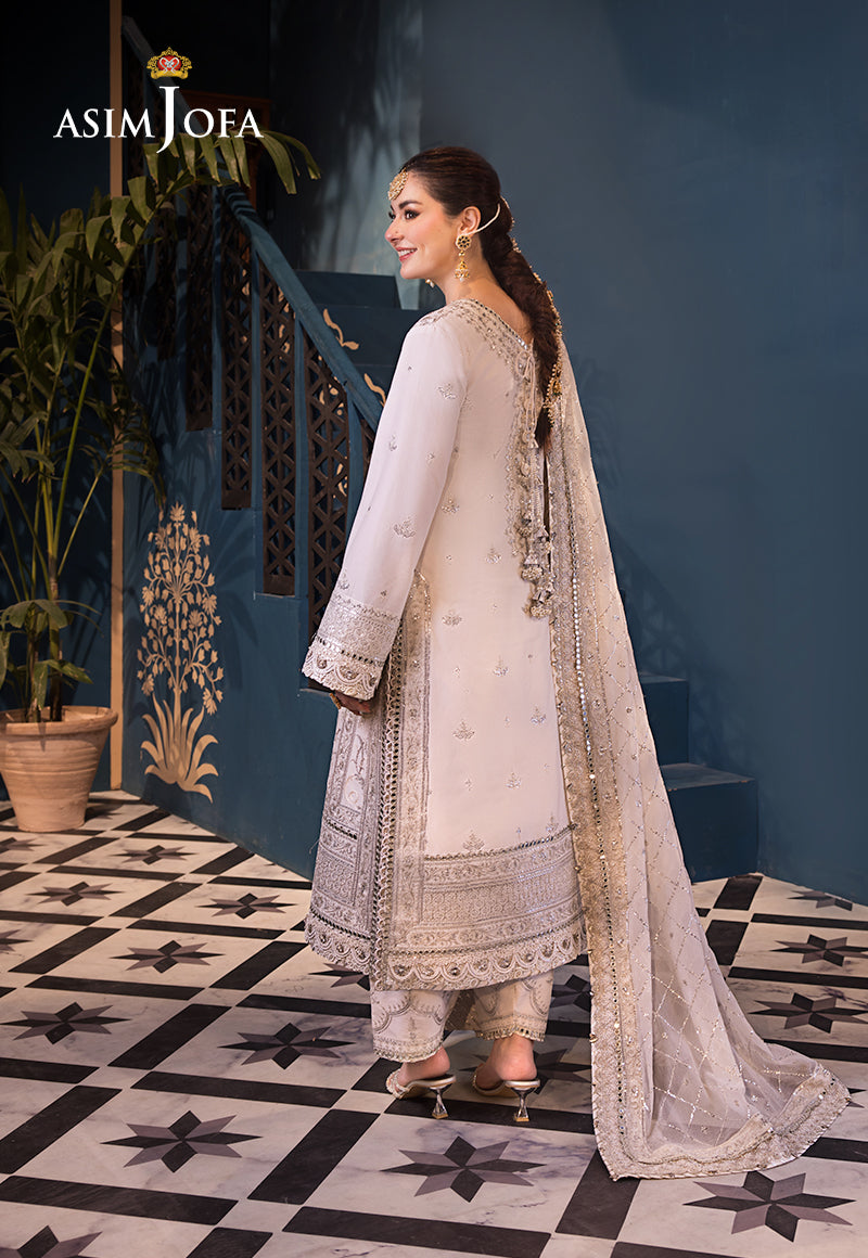 Asim Jofa Fasana-E-Ishq Eid Luxury Lawn Collection Ajfi-08 Embroidered Lawn 3 Pcs