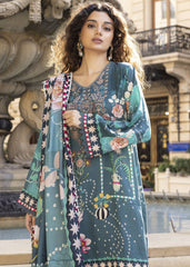 Meerak Unstitiched 3 Piece Winter Suit-Florin