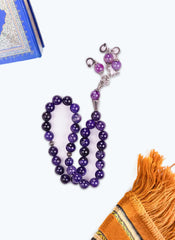 Hijab Ul Hareem Purple Marble-Tasbeeh