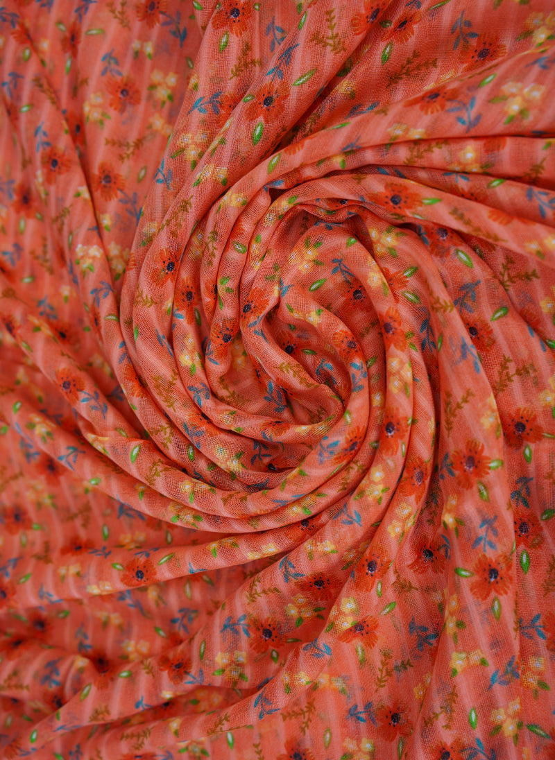 Hijab Ul Hareem Floral Printed Lawn Scarf