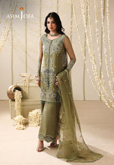 Asim Jofa Unstitched 3 Piece Formals Festive Wear Suit-AJUFC-24