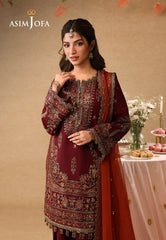 Kinza By Asim Jofa Unstitched 3 Piece Emb Festive Edit-AJULIF-04