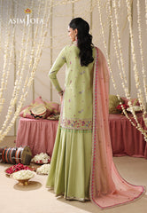 Asim Jofa Unstitched 3 Piece Formals Festive Wear Suit-AJUFC-02