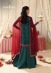 Asim Jofa Unstitched 3 Piece Formals Festive Wear Suit-AJUFC-23