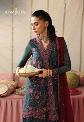 Asim Jofa Unstitched 3 Piece Formals Festive Wear Suit-AJUFC-23