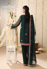Asim Jofa Unstitched 3 Piece Formals Festive Wear Suit-AJUFC-13