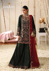 Asim Jofa Unstitched 3 Piece Formals Festive Wear Suit-AJUFC-08