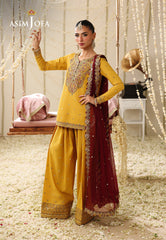Asim Jofa Unstitched 3 Piece Formals Festive Wear Suit-AJUFC-16