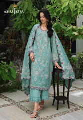 Asim Jofa Unstitched 3 Piece Formals Chikankari Suit-AJULC-09