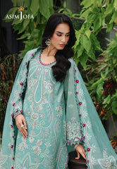 Asim Jofa Unstitched 3 Piece Formals Chikankari Suit-AJULC-09