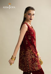 Makhmal By Asim Jofa Unstitched 2 Piece Emb Velvet Collection'2025-AJULM-05