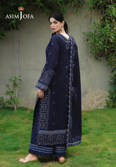Asim Jofa Unstitched 3 Piece Formals Chikankari Suit-AJULC-07