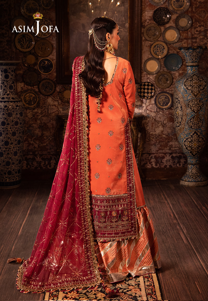 Asim Jofa Makhmal - Wedding Velvet Ajmm-01 Embroidered Velvet 3 Pcs