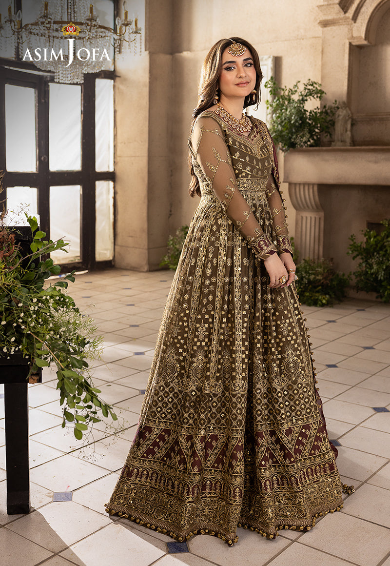 Asim Jofa Khwab-e-Naubahar Ajnb-11 Embroidered Chiffon 3 Pcs