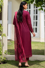 Zarif Unstitched 3 Piece Emb Lawn Summer Suit-ZF-05-Freya