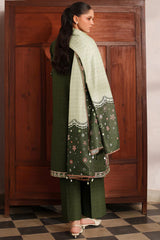 Meline By Farasha Unstitched 3 Piece Premium Viscose Collection'2025-05-Olive Drap