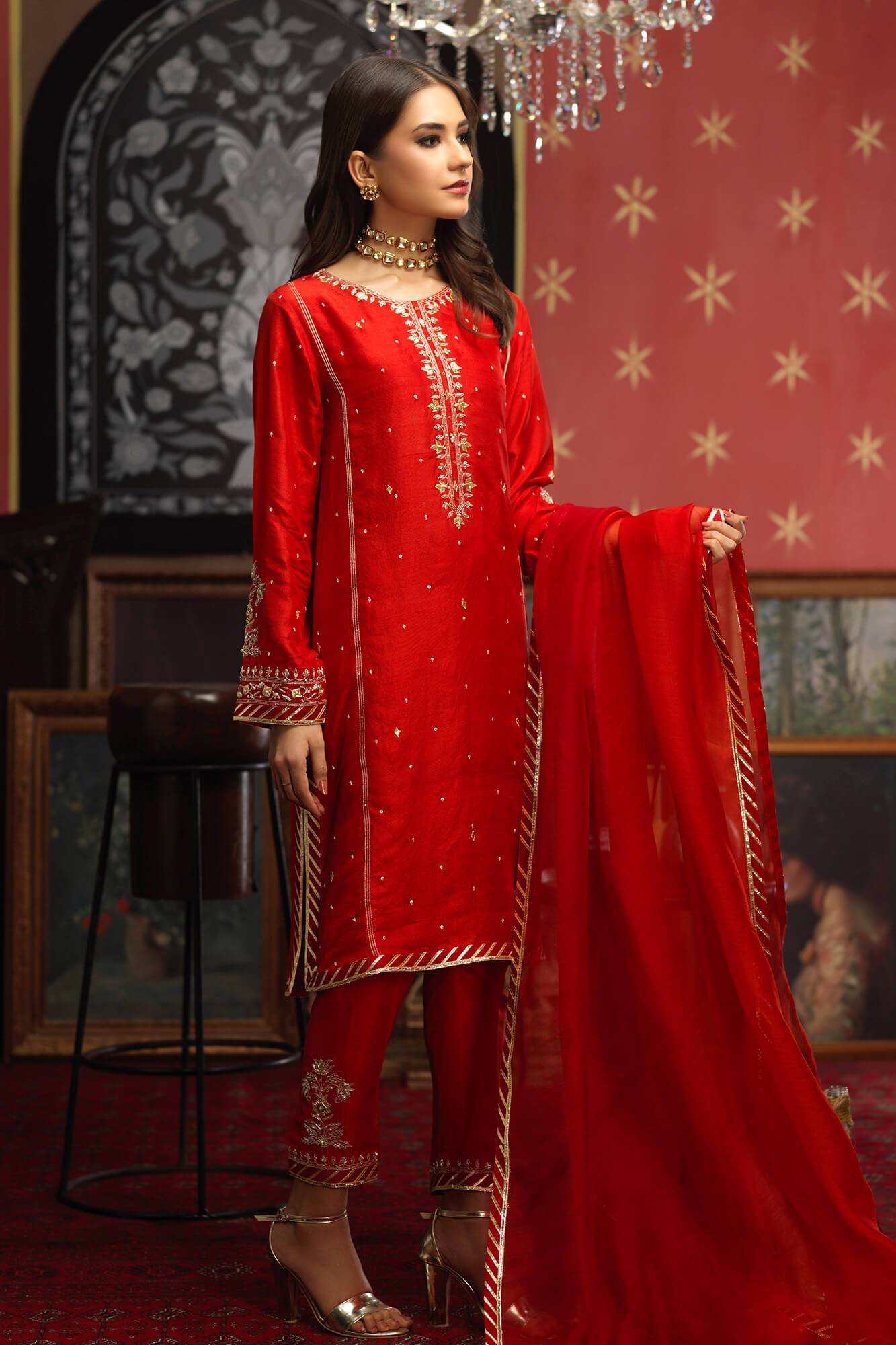 Arzish By Zaaviay Stitched Rahma (Three Piece)